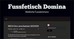 Desktop Screenshot of fussfetischdomina.com